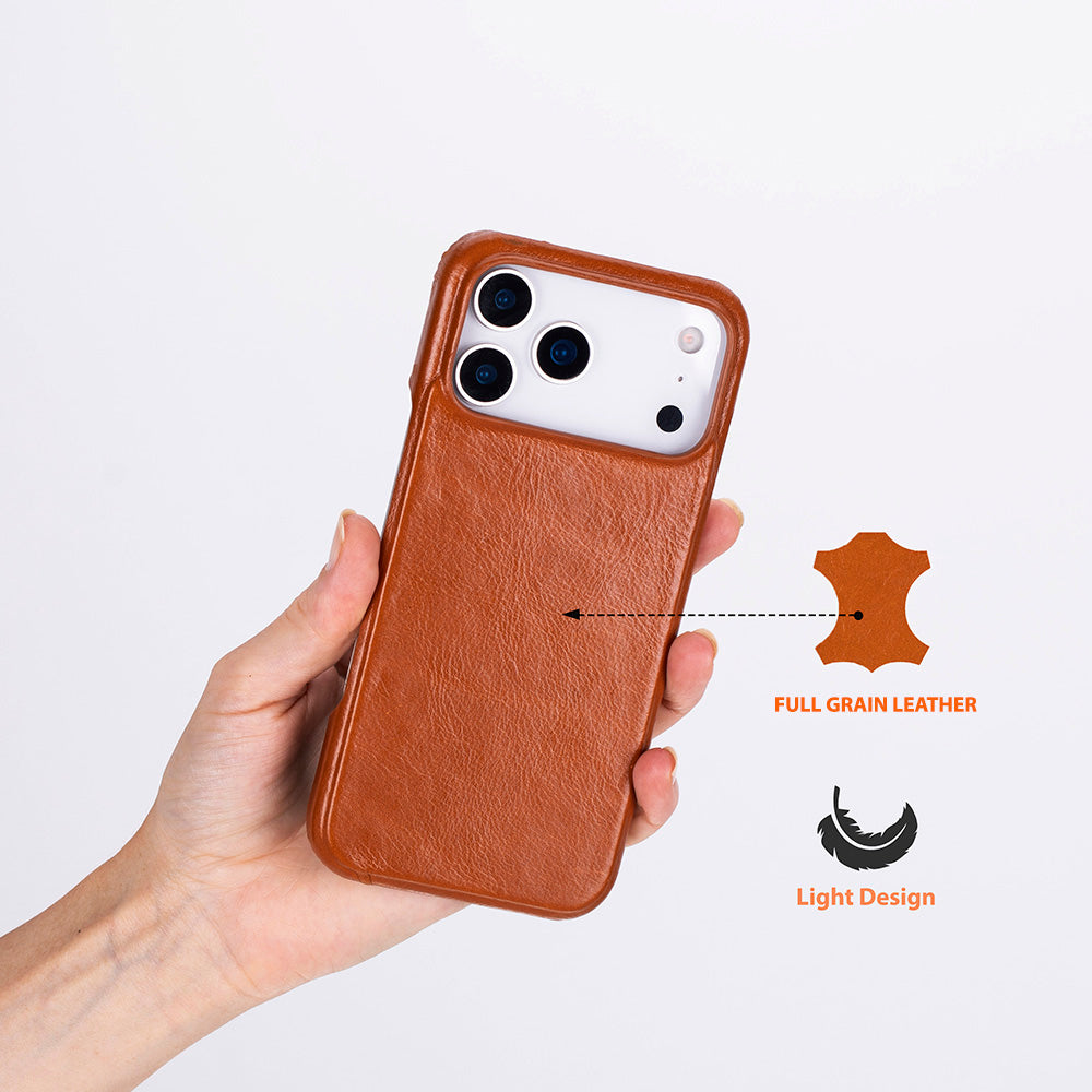iPhone 17 Pro Max (6.9") Ultimate-Jacket Echtleder Dünne Hülle