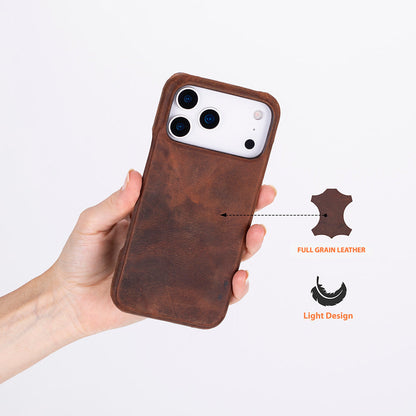 iPhone 17 Pro Max (6.9") Ultimate-Jacket Echtleder Dünne Hülle