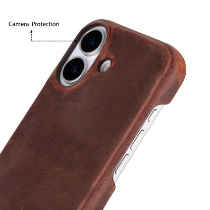 iPhone 17 (6.3") Ultimate-Jackett Echtleder Dünne Hülle