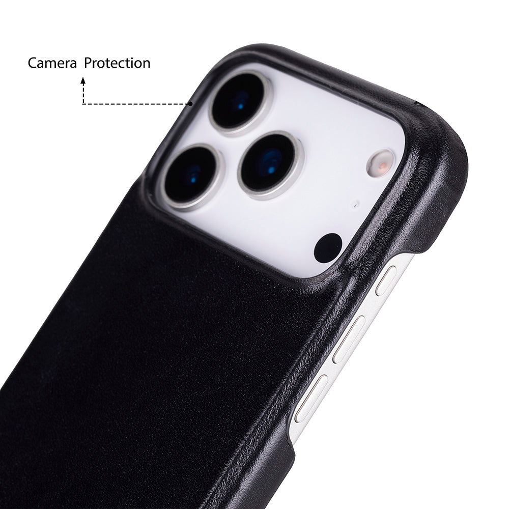 iPhone 17 Pro (6.3") Ultimate-Jackett Echtleder Dünne Hülle