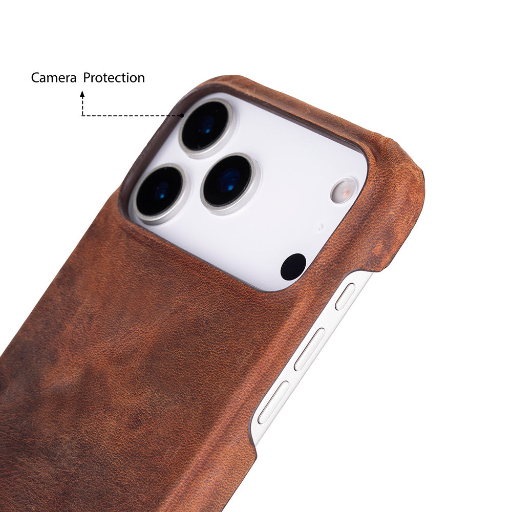 iPhone 17 Pro Max (6.9") Ultimate-Jacket Echtleder Dünne Hülle