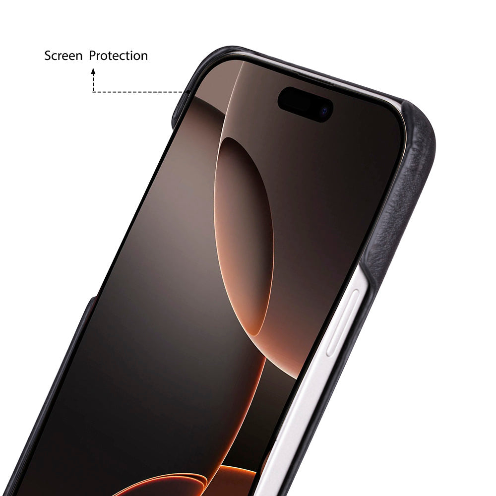 iPhone 17 (6.3") Ultimate-Jackett Echtleder Dünne Hülle