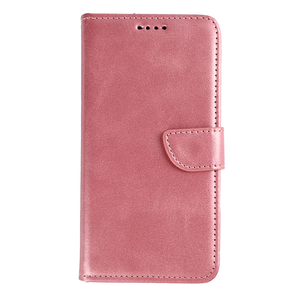 Rixus Book Case Wallet Case für iPhone 16e und iPhone 17e Rosegold