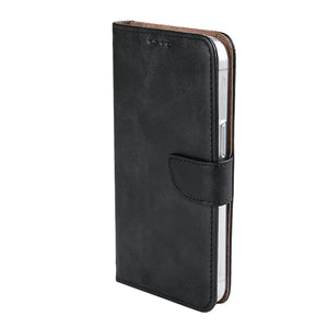 Rixus Book Case Wallet Case für iPhone 16e und iPhone 17e Schwarz
