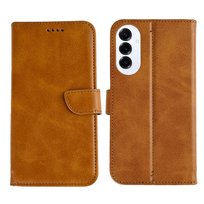 Rixus Book Case Wallet Case für Samsung Galaxy S25 Edge Light Braun