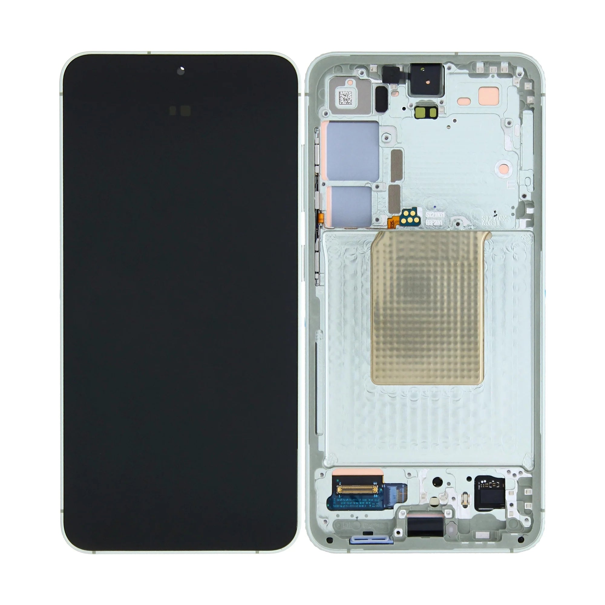 Samsung Galaxy S24 Display und Digitizer mit Rahmen in Jadegrün, vormontiert - Phonebazaar