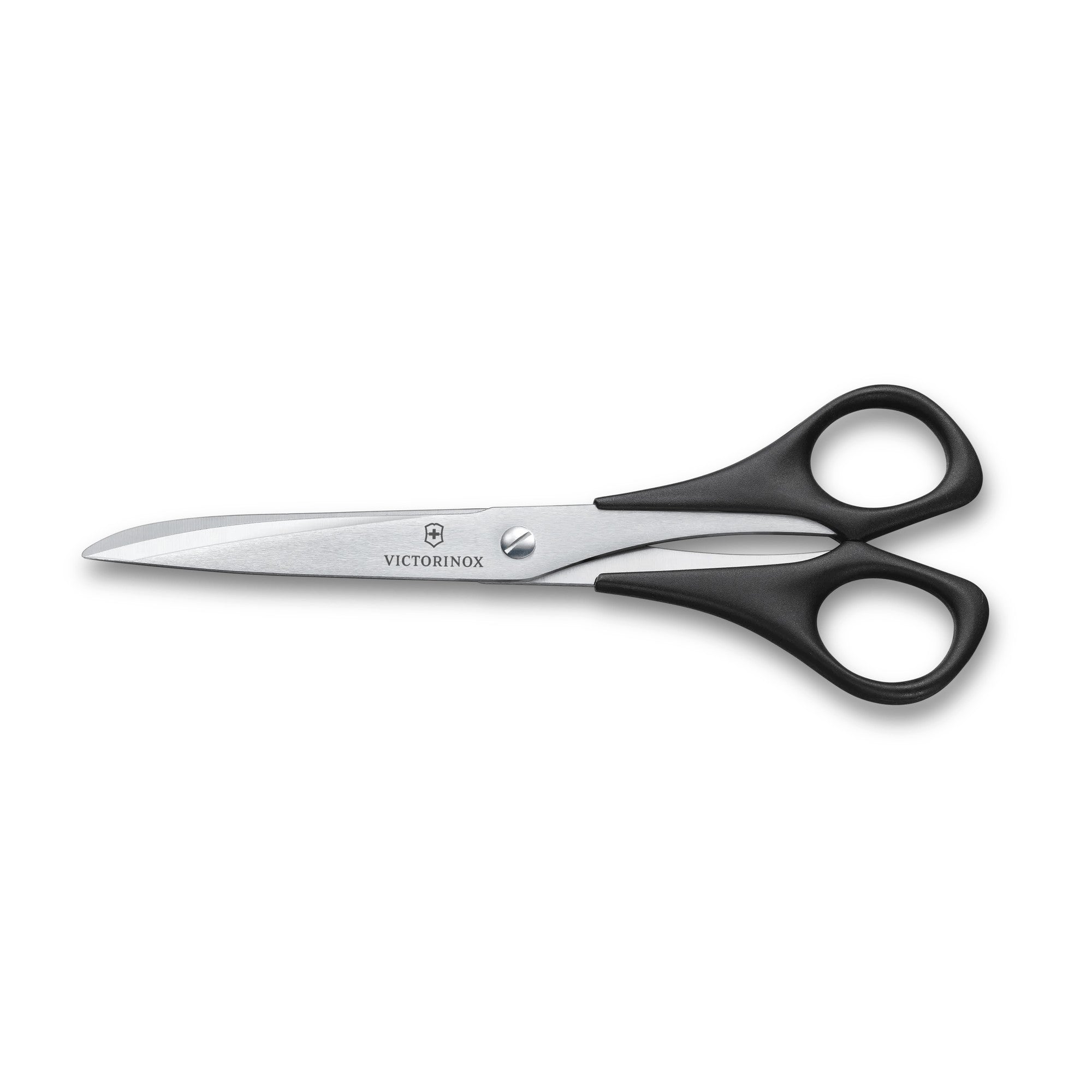 Victorinox Schneider- und Haushaltsschere in Schwarz, 7 cm mit Gravur