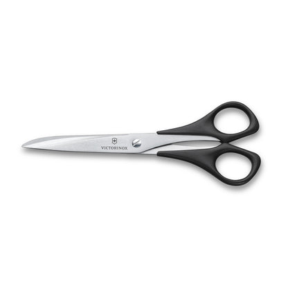 Victorinox Schneider- und Haushaltsschere in Schwarz, 7 cm mit Gravur