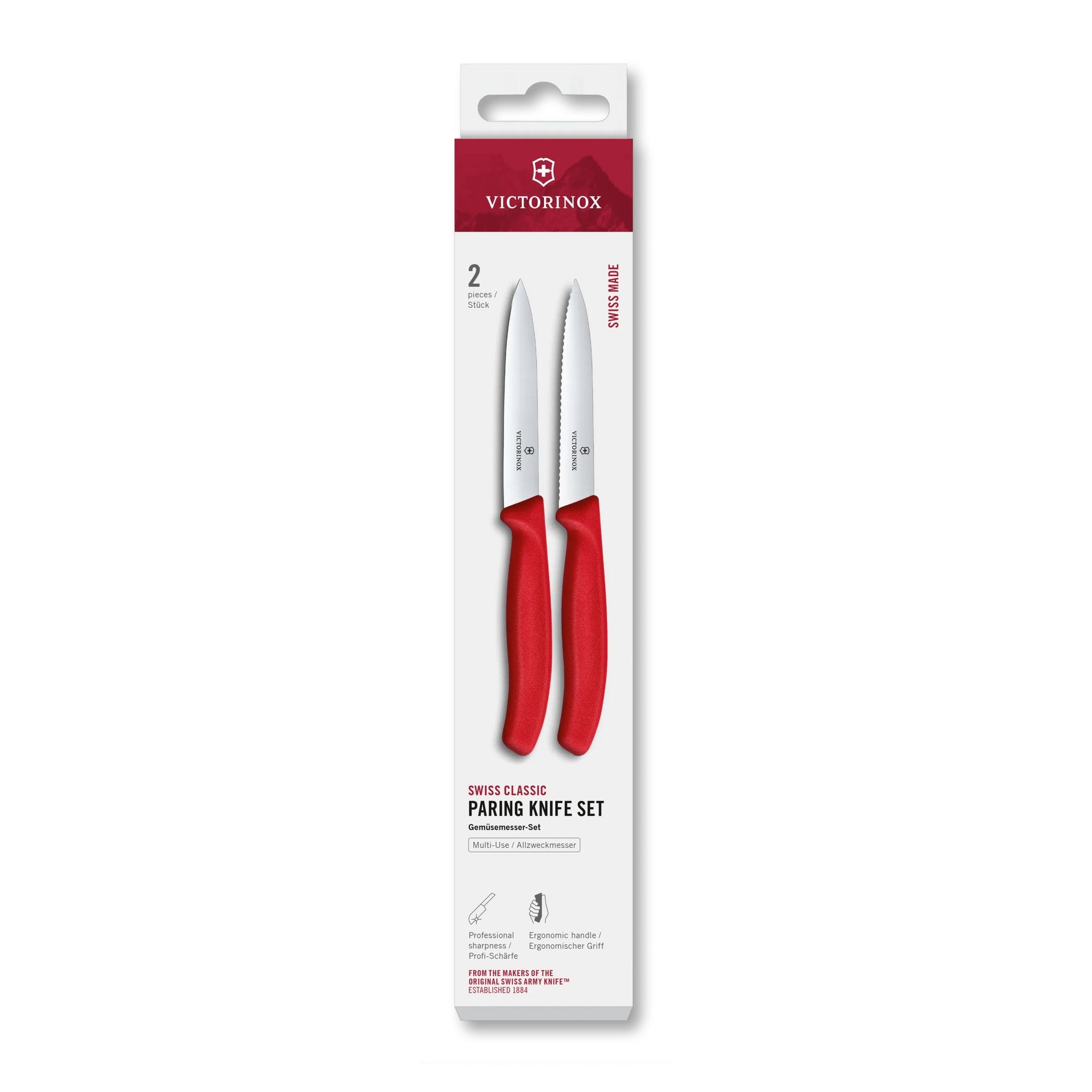 Victorinox Swiss Classic Gemüsemesser-Set, 2-teilig, 10 cm