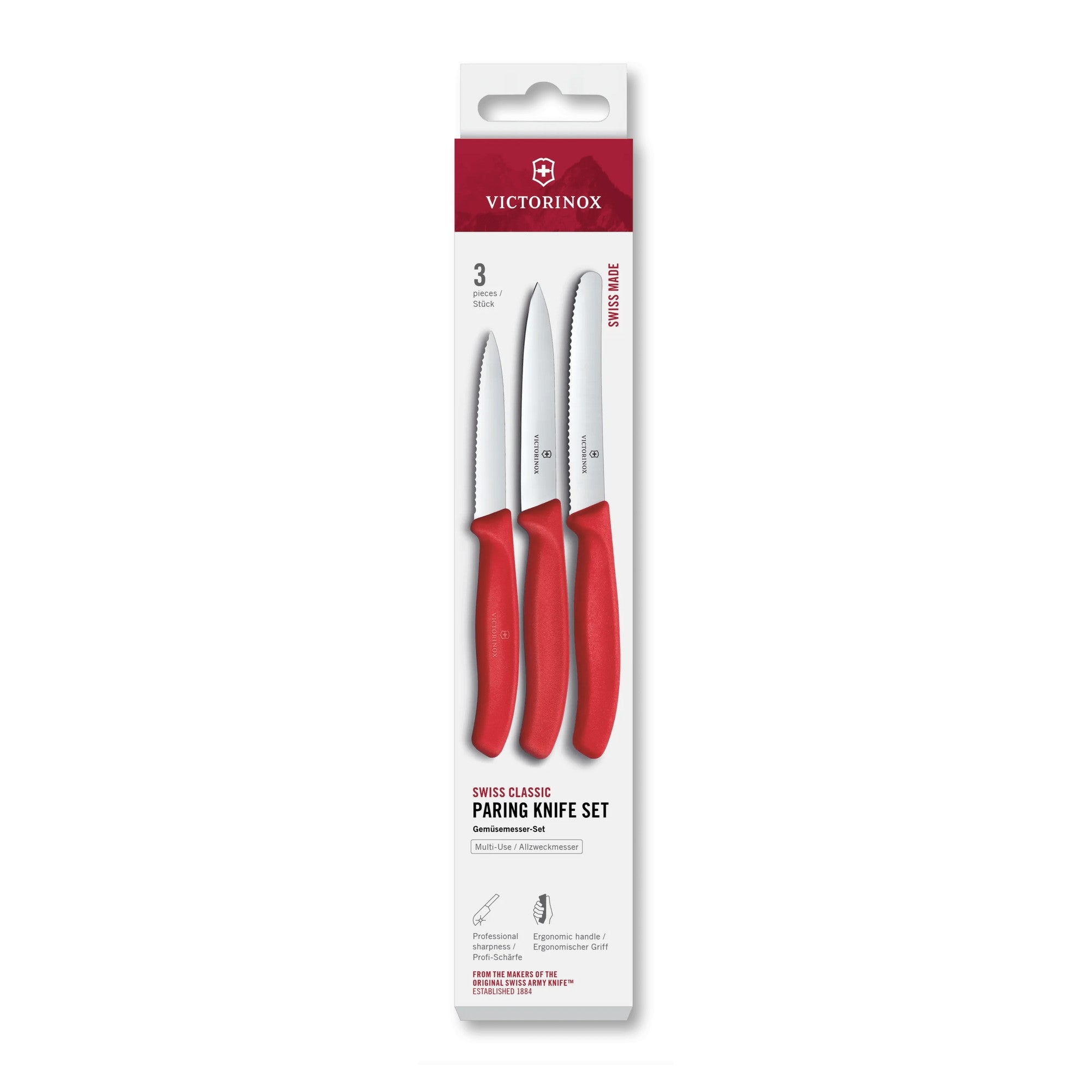 Victorinox Swiss Classic Gemüsemesser-Set, 3-teilig, 11 cm