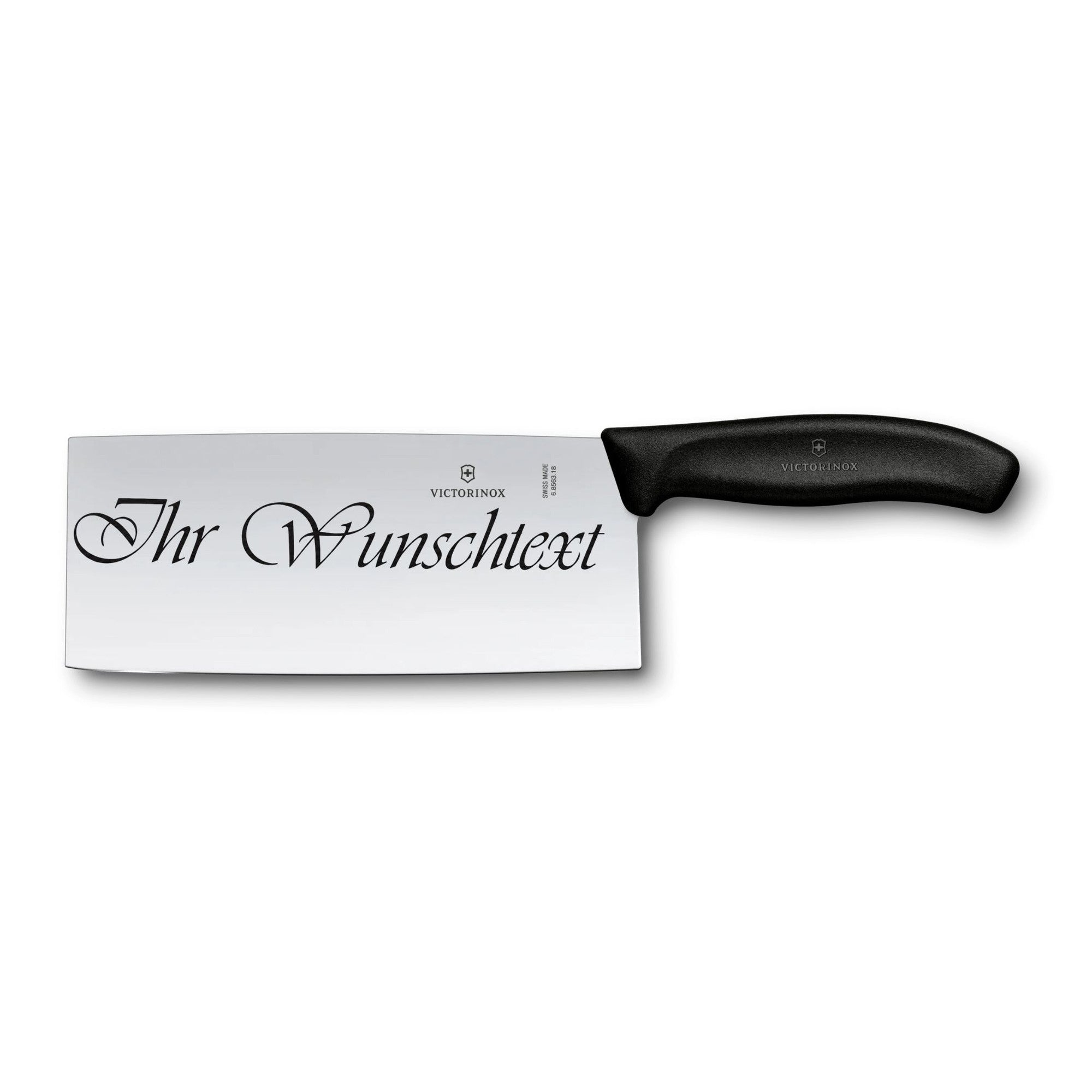 Victorinox Swiss Classic Kochmesser, chinesische Form, 18 cm mit Gravur