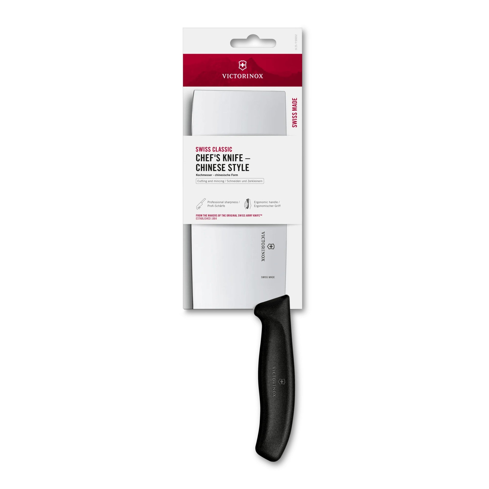 Victorinox Swiss Classic Kochmesser, chinesische Form, 18 cm mit Gravur