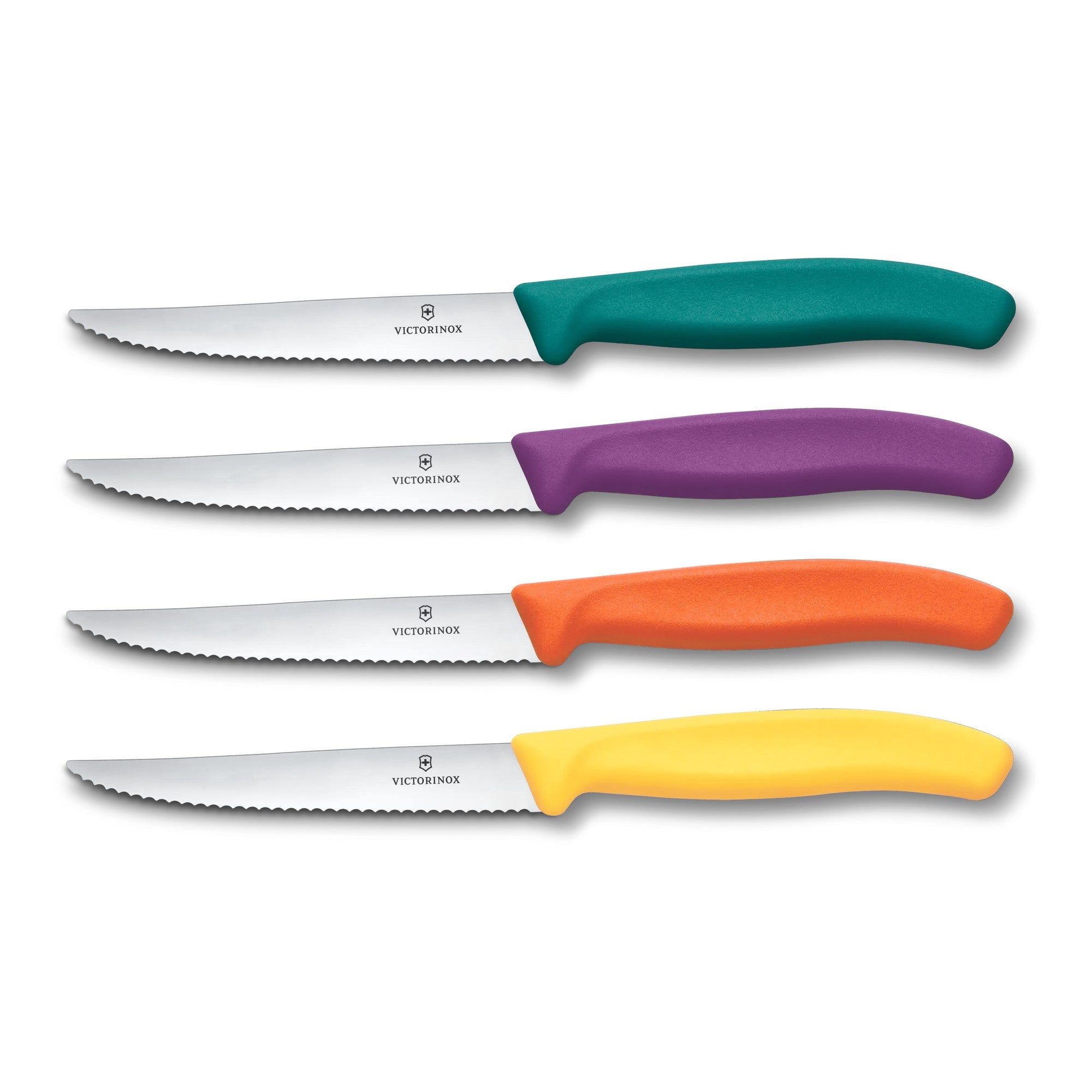 Victorinox Swiss Classic Steak- und Pizzamesser-Block, 5-teilig, 12 cm