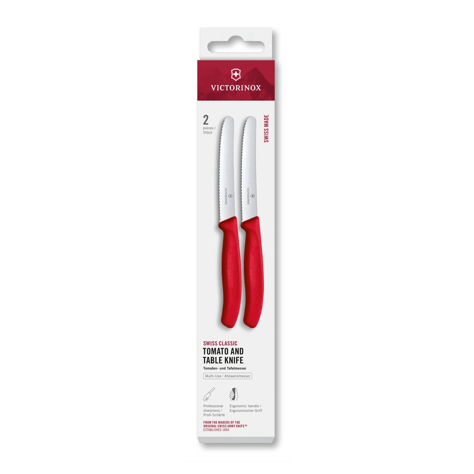 Victorinox Swiss Classic Tomaten- und Tafelmesser-Set, 2-teilig, 11 cm