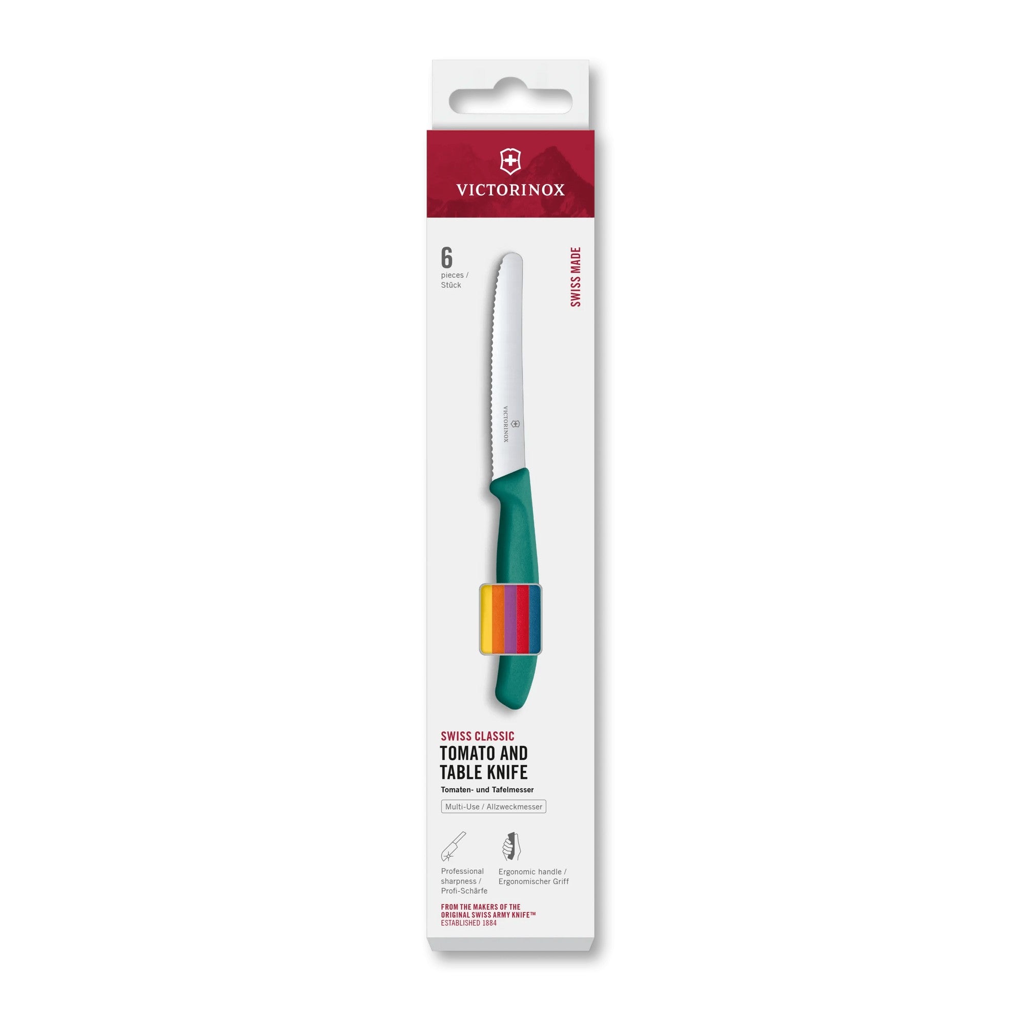 Victorinox Swiss Classic Tomaten- und Tafelmesser-Set, 6-teilig, 11 cm