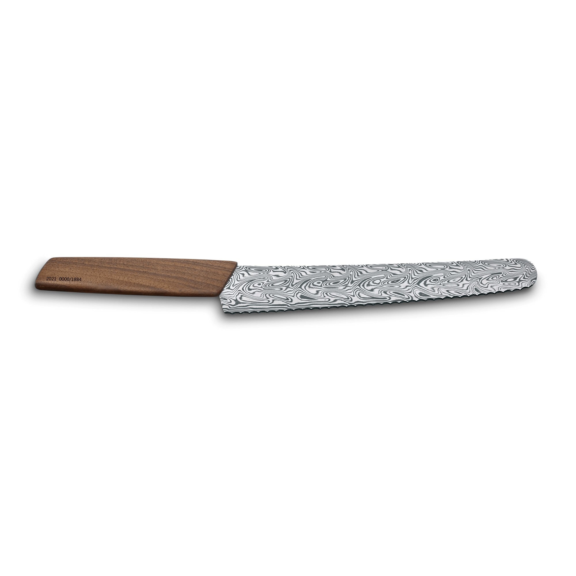 Victorinox Swiss Modern Brot- und Konditormesser Damast Limited Edition 2021, 22 cm