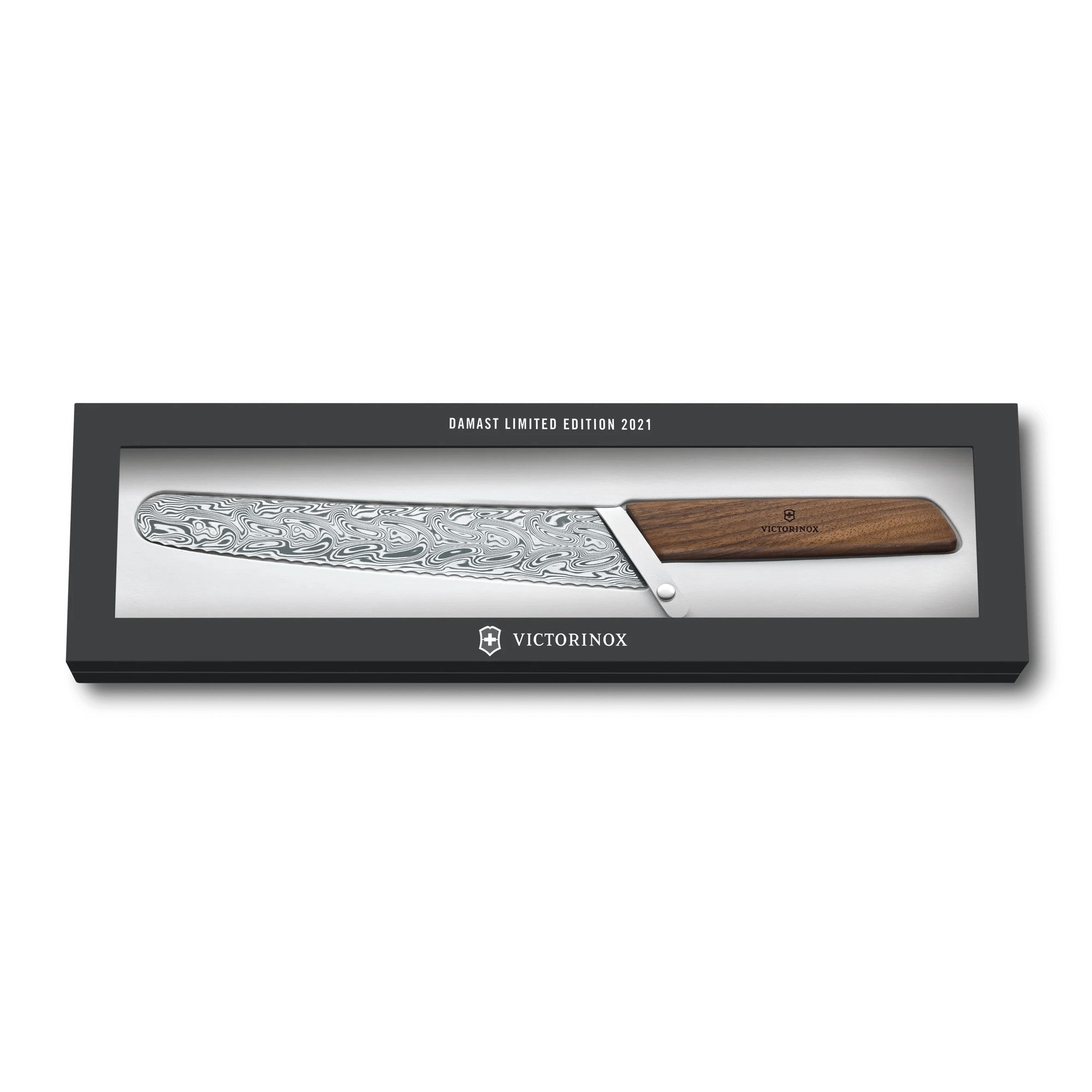 Victorinox Swiss Modern Brot- und Konditormesser Damast Limited Edition 2021, 22 cm