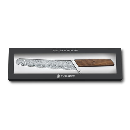 Victorinox Swiss Modern Brot- und Konditormesser Damast Limited Edition 2021, 22 cm