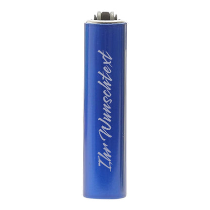 Clipper Micro Metal Cover Blau (Auf Wunsch mit Gravur)