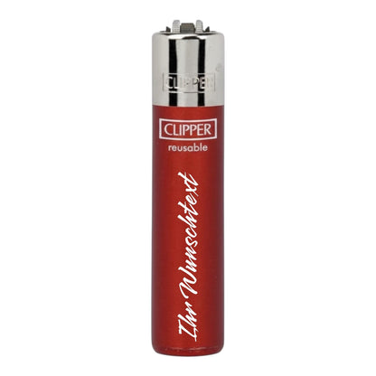 Clipper Large Crystal Rot (Auf Wunsch mit Gravur)