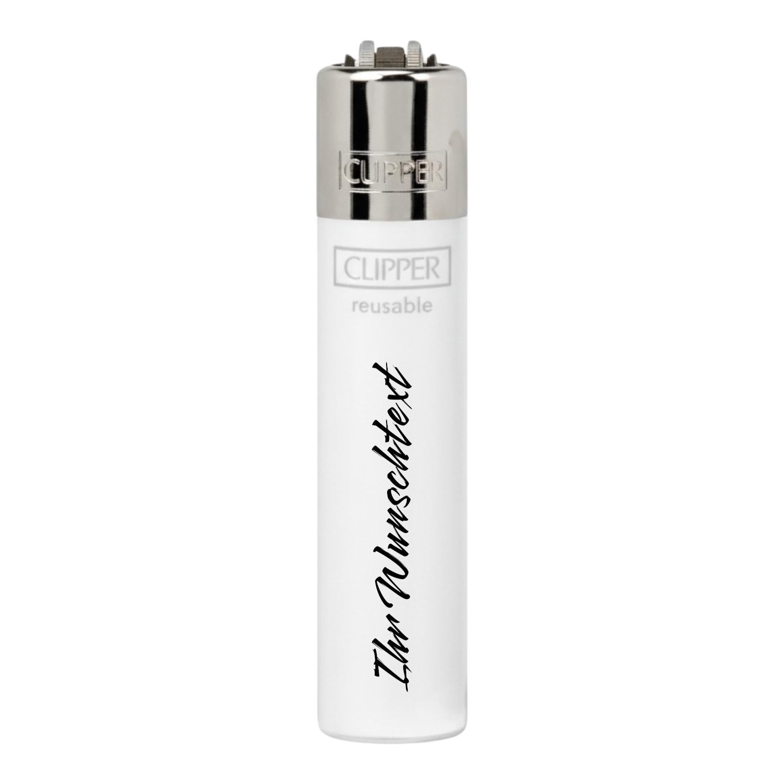 Clipper Large Crystal Weiss (Auf Wunsch mit Gravur)