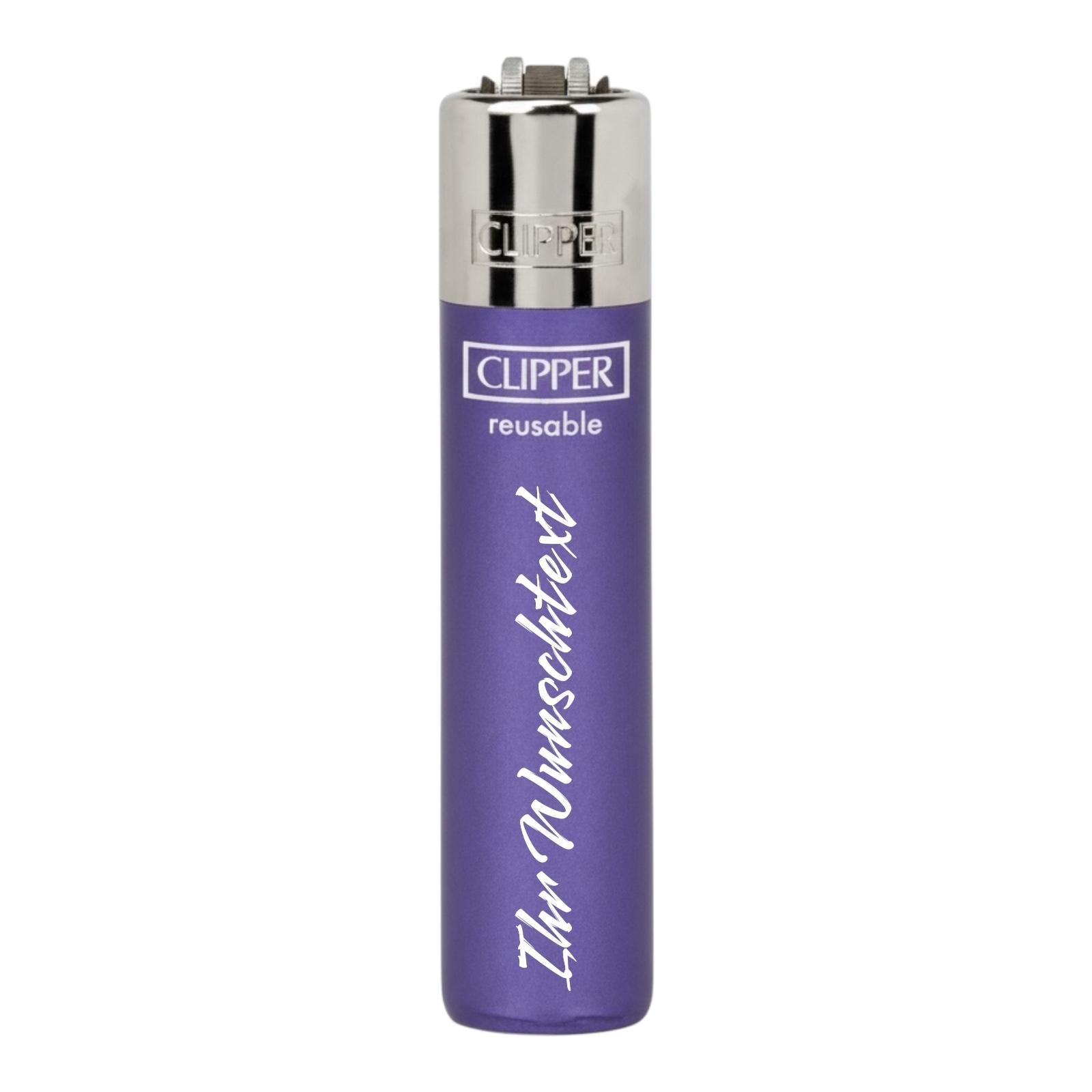 Clipper Large Crystal Lila (Auf Wunsch mit Gravur)