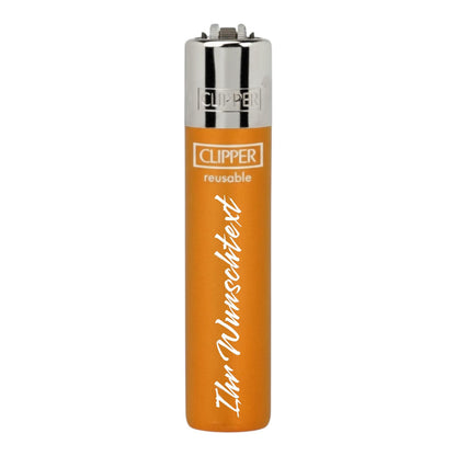 Clipper Large Crystal Orange (Auf Wunsch mit Gravur)