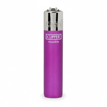 Clipper Large Crystal Fuchsia Metallic (Auf Wunsch mit Gravur)