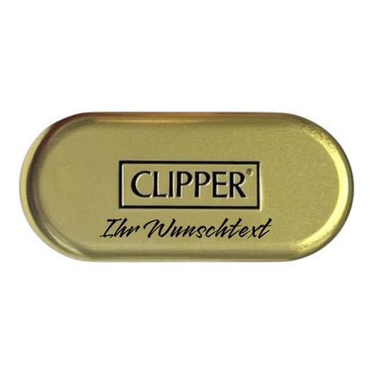 Clipper Metal Large GOLD MARBLE Gold-Rosegold (Auf Wunsch mit Gravur)