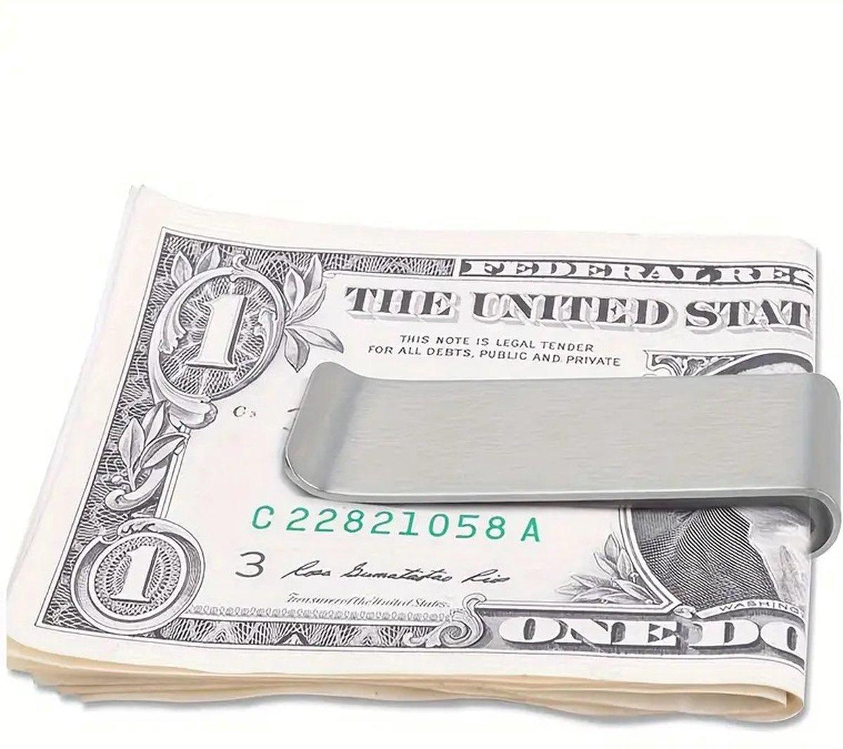 Edelstahl Geldclip Chrome Poliert (Auf Wunsch mit Gravur)