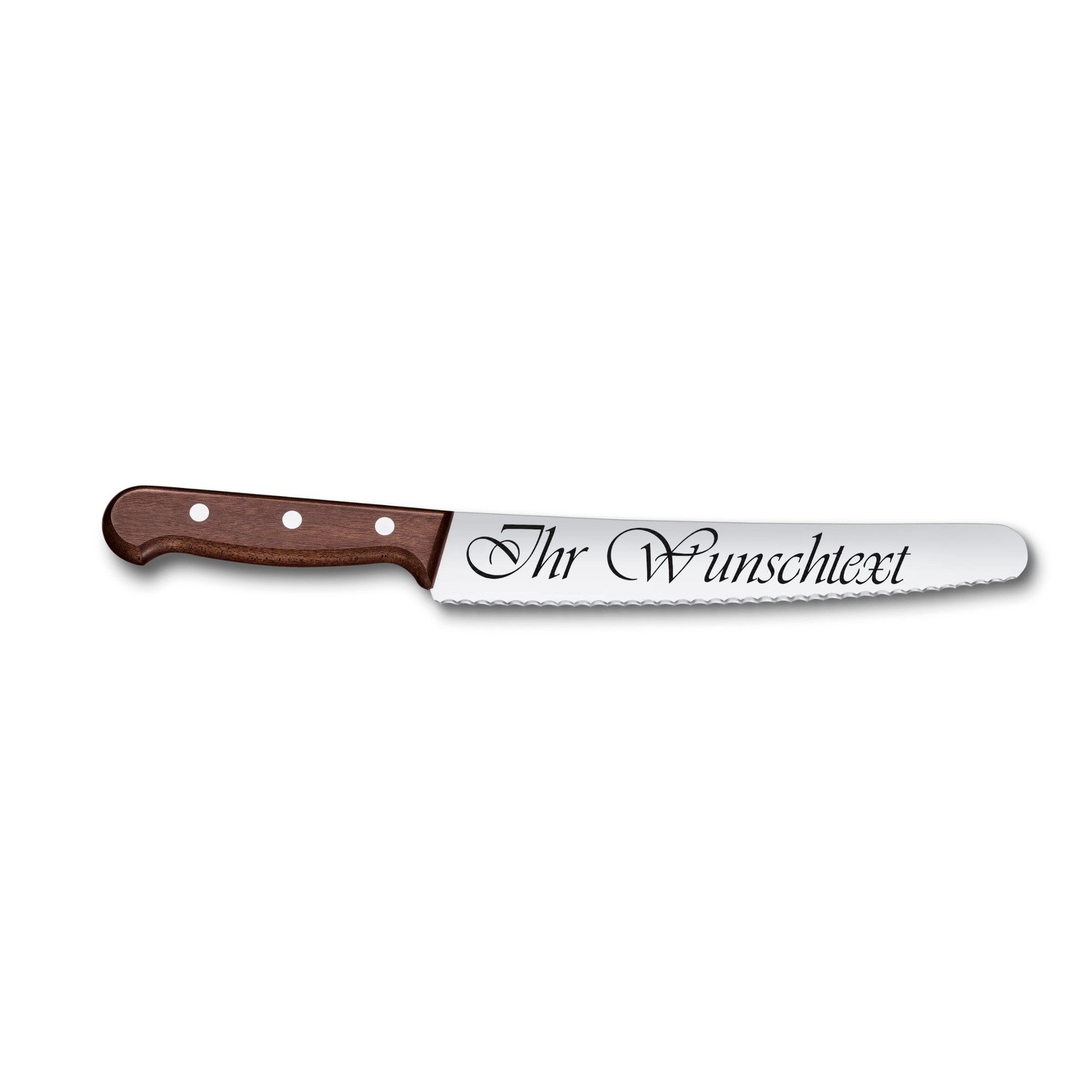 Victorinox Wood Brot- und Konditormesser, 22 cm mit Gravur