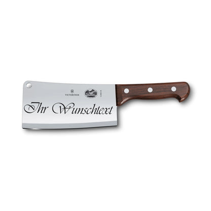 Victorinox Wood Küchenhaubeil, 18 cm mit Gravur