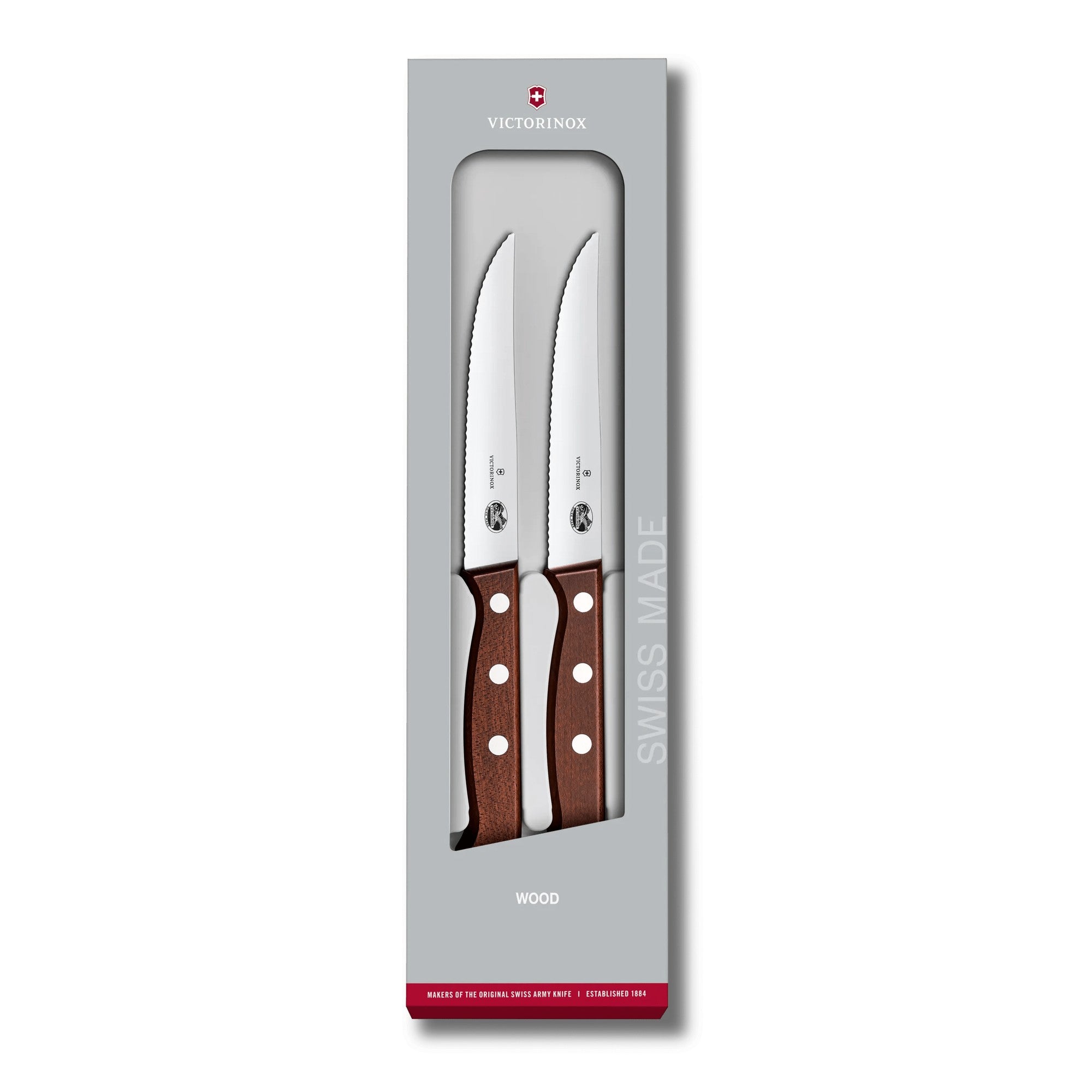 Victorinox Wood Steakmesser-Set, 2-teilig, 12 cm