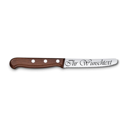 Victorinox Wood Tomaten- und Tafelmesser, 11 cm mit Gravur