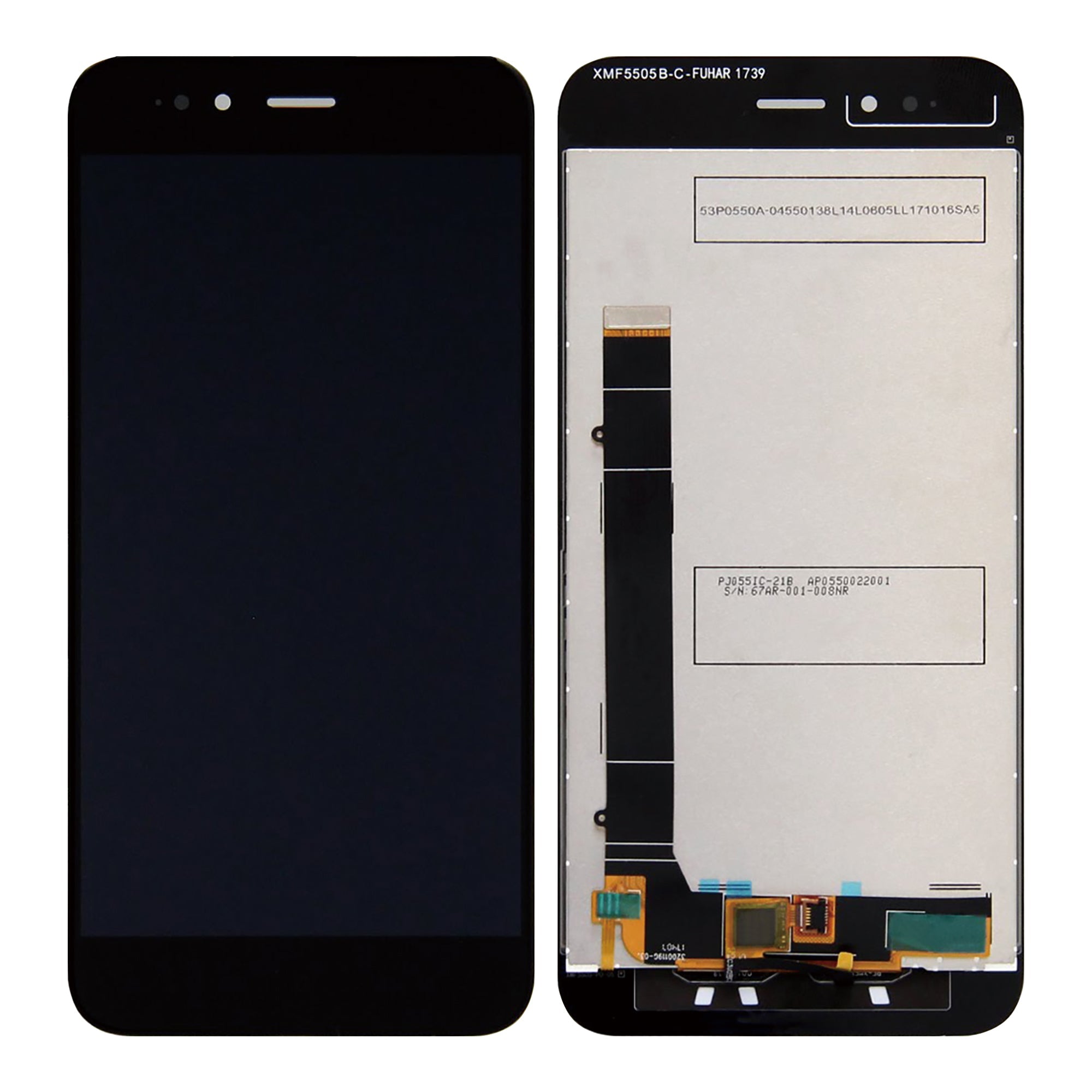 Xiaomi Mi A1 Display und Digitizer ohne Rahmen, Schwarz, OEM