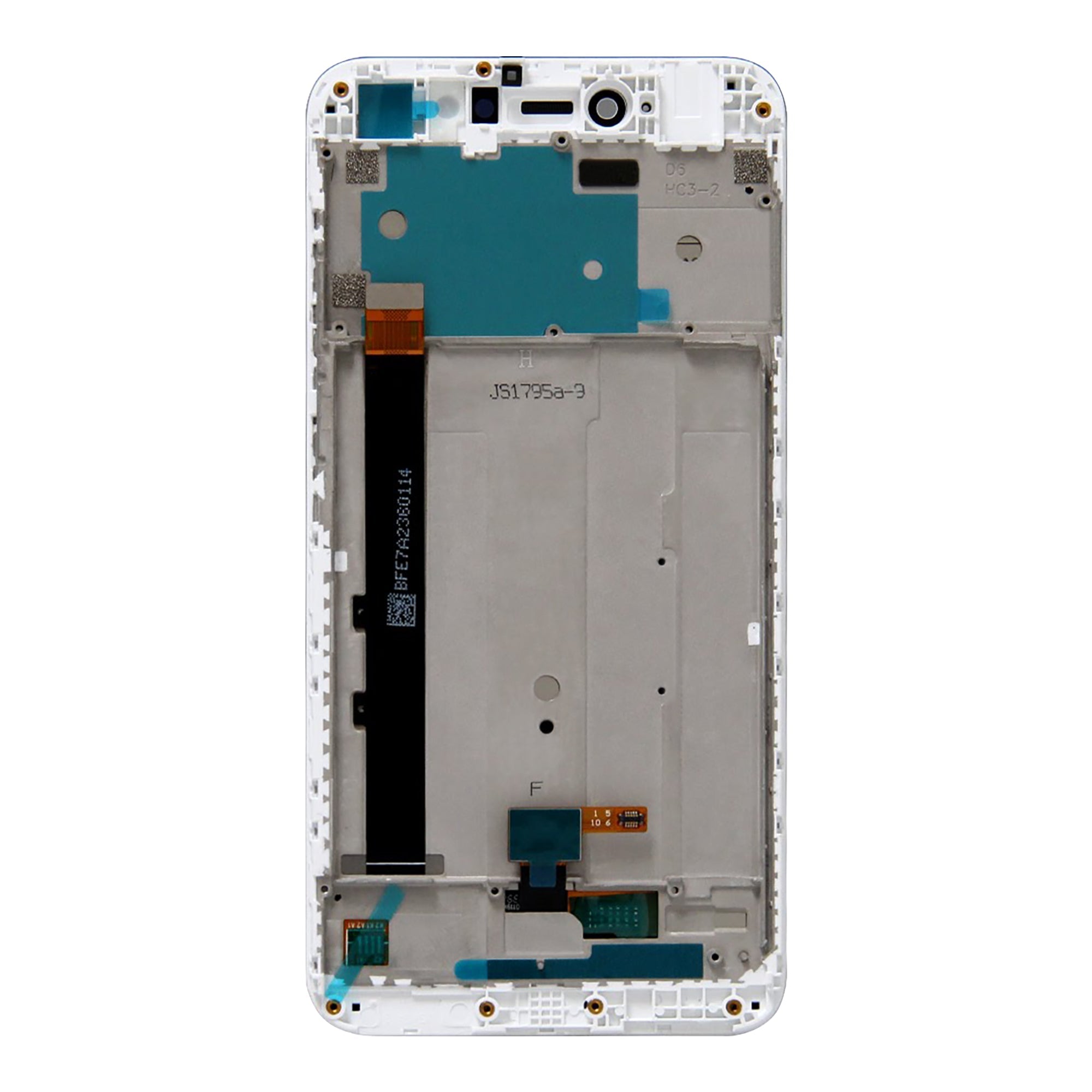 Xiaomi Redmi Note 5A (High-End) Display und Digitizer mit Rahmen, Weiß, OEM