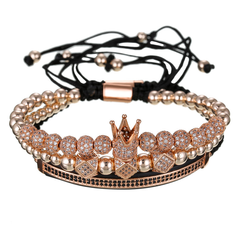 Royal King Bronze Armband RK-A-SG-20 Bracelet Luxus Armband Bracelet  Schweizer Quarzwerk -ROYAL KING Damenschmuck- Kostenloser Versand Herrenschmuck