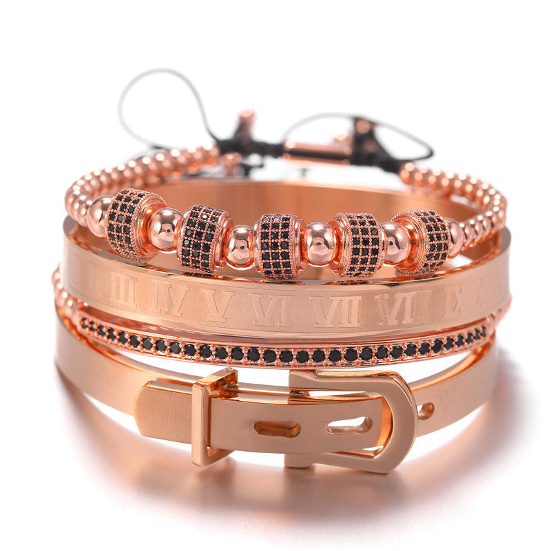 Royal King Bronze  Armband RK-A-SG-37 Bracelet Luxus Armband Bracelet  Schweizer Quarzwerk -ROYAL KING Damenschmuck- Kostenloser Versand Herrenschmuck