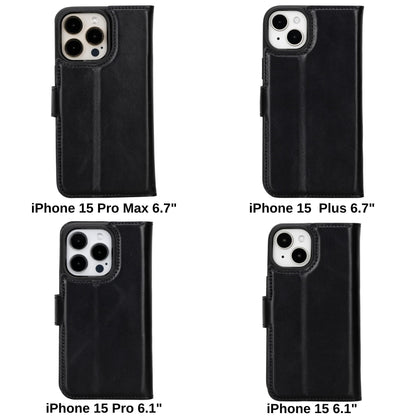 B2B - iPhone 15 Series Leather Wallet Case Bouletta B2B
