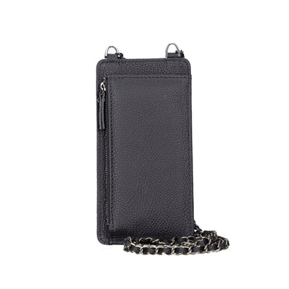 Avjin Echtleder Handytasche bis zu 6,9" mit Schulterriemen