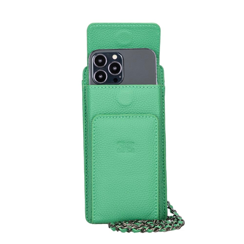 Avjin Echtleder Handytasche bis zu 6,9" mit Schulterriemen