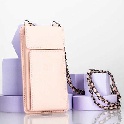 Avjin Echtleder Handytasche bis zu 6,9" mit Schulterriemen