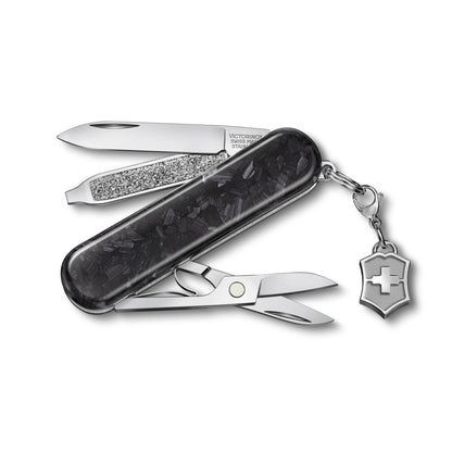 Victorinox Classic SD Brilliant Carbon mit Gravur