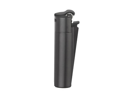 Clipper Metal Jetflame Large ALL BLACK mit Reibrad (Auf Wunsch mit Gravur)