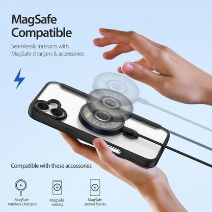 Dux Ducis Skin X Pro iPhone 16 Hülle mit RFID, Kartenfach & 360° Ring Stand