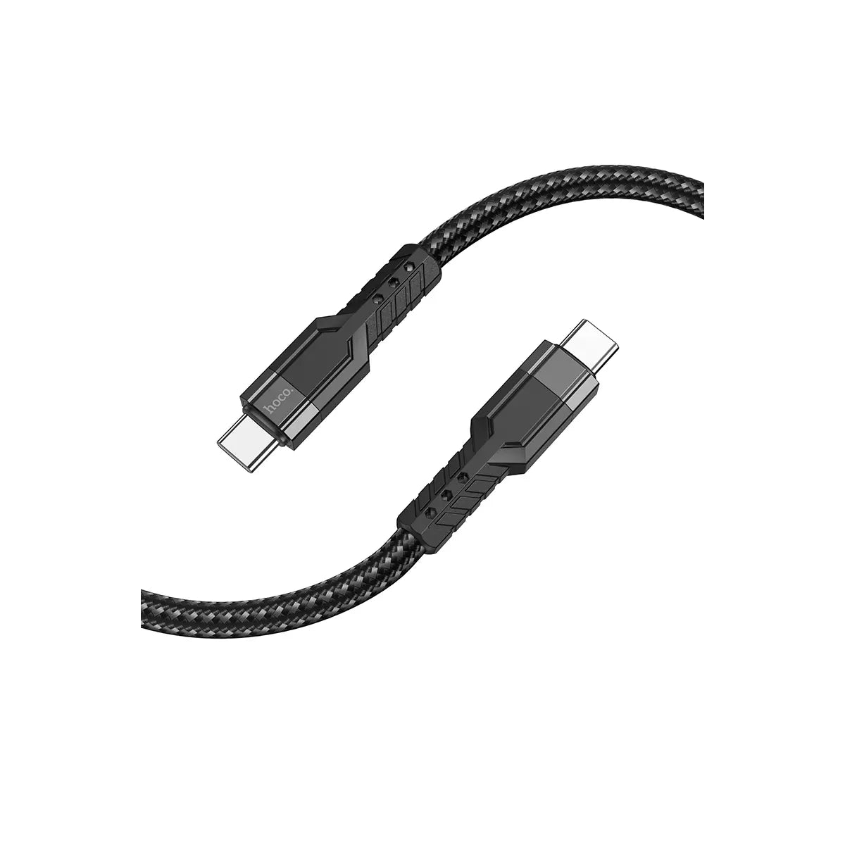 Hoco U110 USB-C auf USB-C Ladekabel 60W – Schnellladen, Nylon-Geflecht, 1.2 m