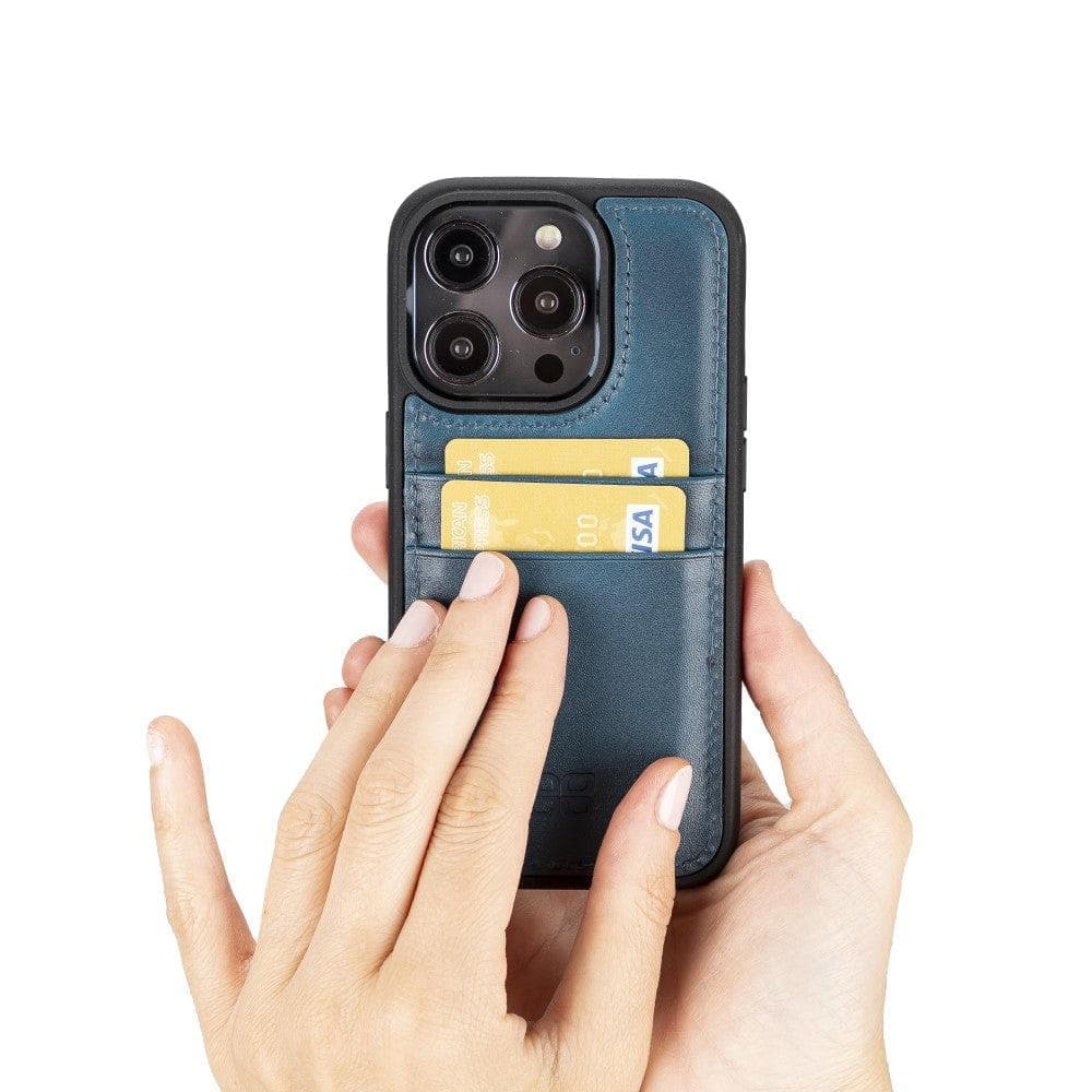 Leather Case for iPhone 15 Series with Card Holder Bouletta LTD