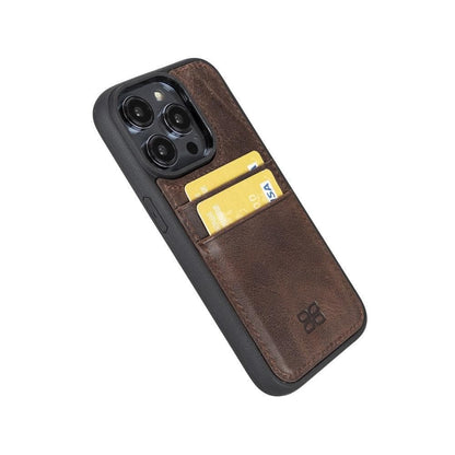 Leather Case for iPhone 15 Series with Card Holder Bouletta LTD