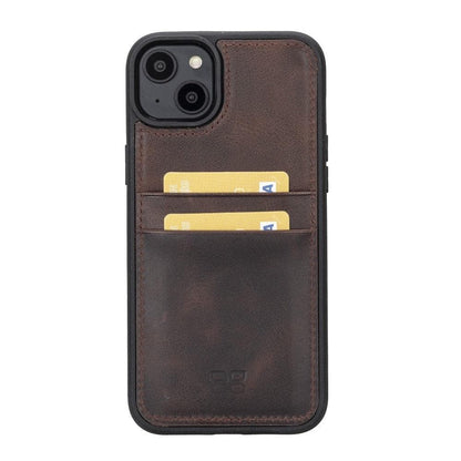 Leather Case for iPhone 15 Series with Card Holder Bouletta LTD