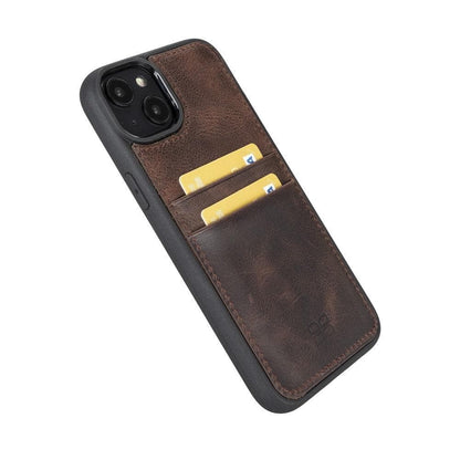 Leather Case for iPhone 15 Series with Card Holder Bouletta LTD